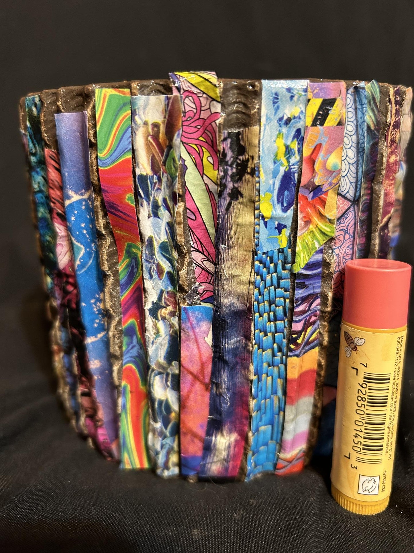 Ceramic Planter Spiral of Silent Chronicles of Camp Vertigo Climb Riser Vinyl Design Tribal Reimagined Anti-AI Ceramic Planter Decoupage