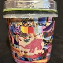 Upcycled Nutty Deluxe Sapphire Pond Pinky Pond Powder Promise Container of Luck