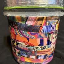 Upcycled Nutty Deluxe Sapphire Pond Pinky Pond Powder Promise Container of Luck
