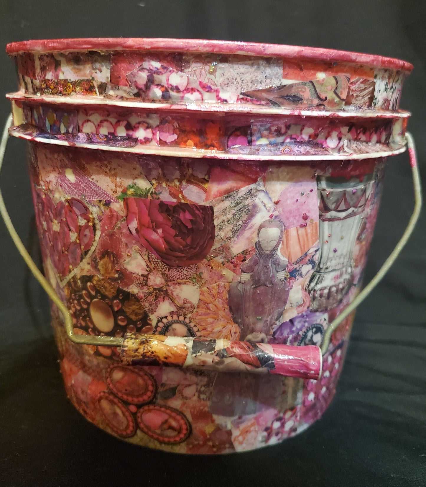 Hot Pink Gabage Pail Kitsch Mess