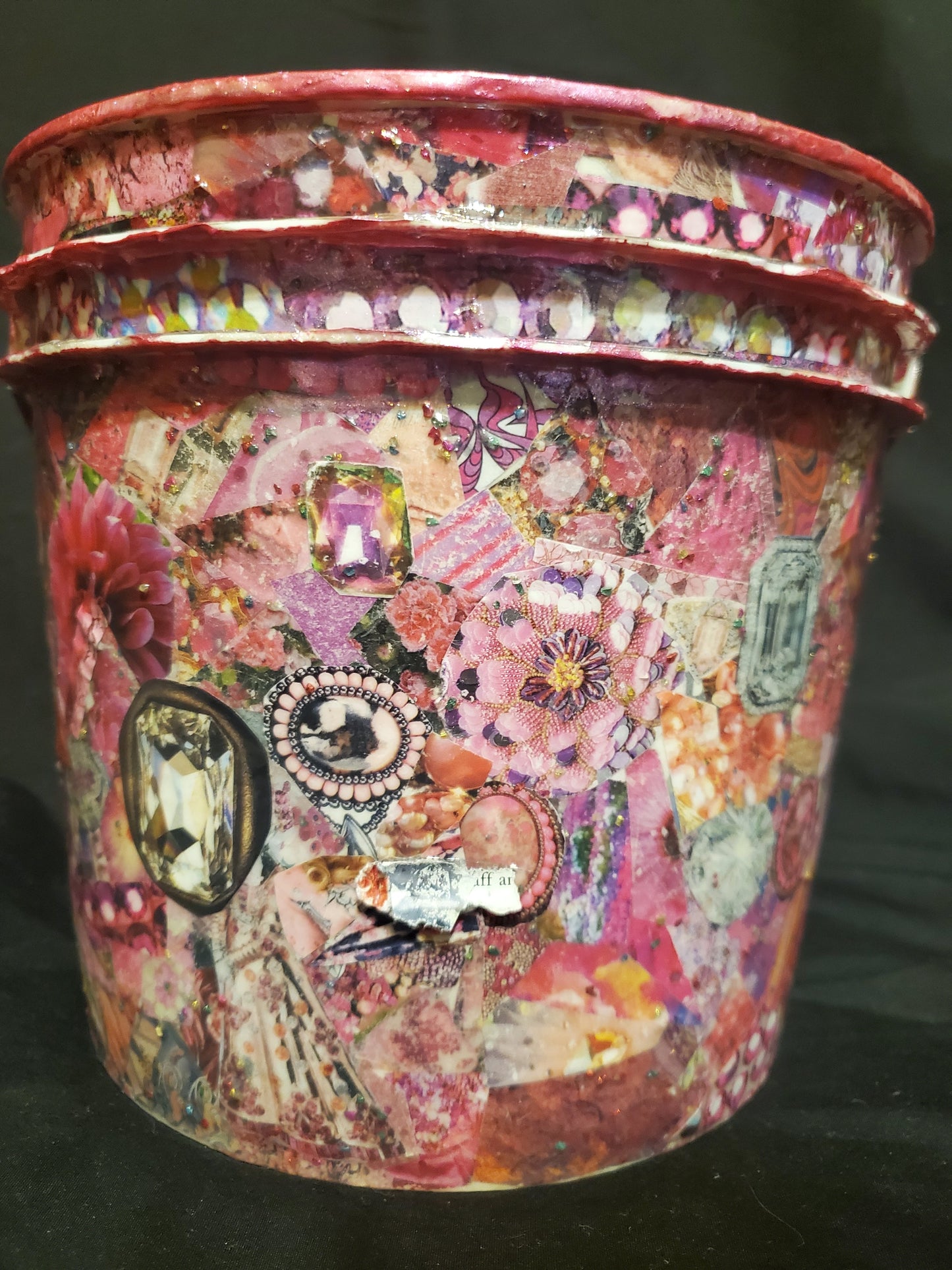 Hot Pink Gabage Pail Kitsch Mess