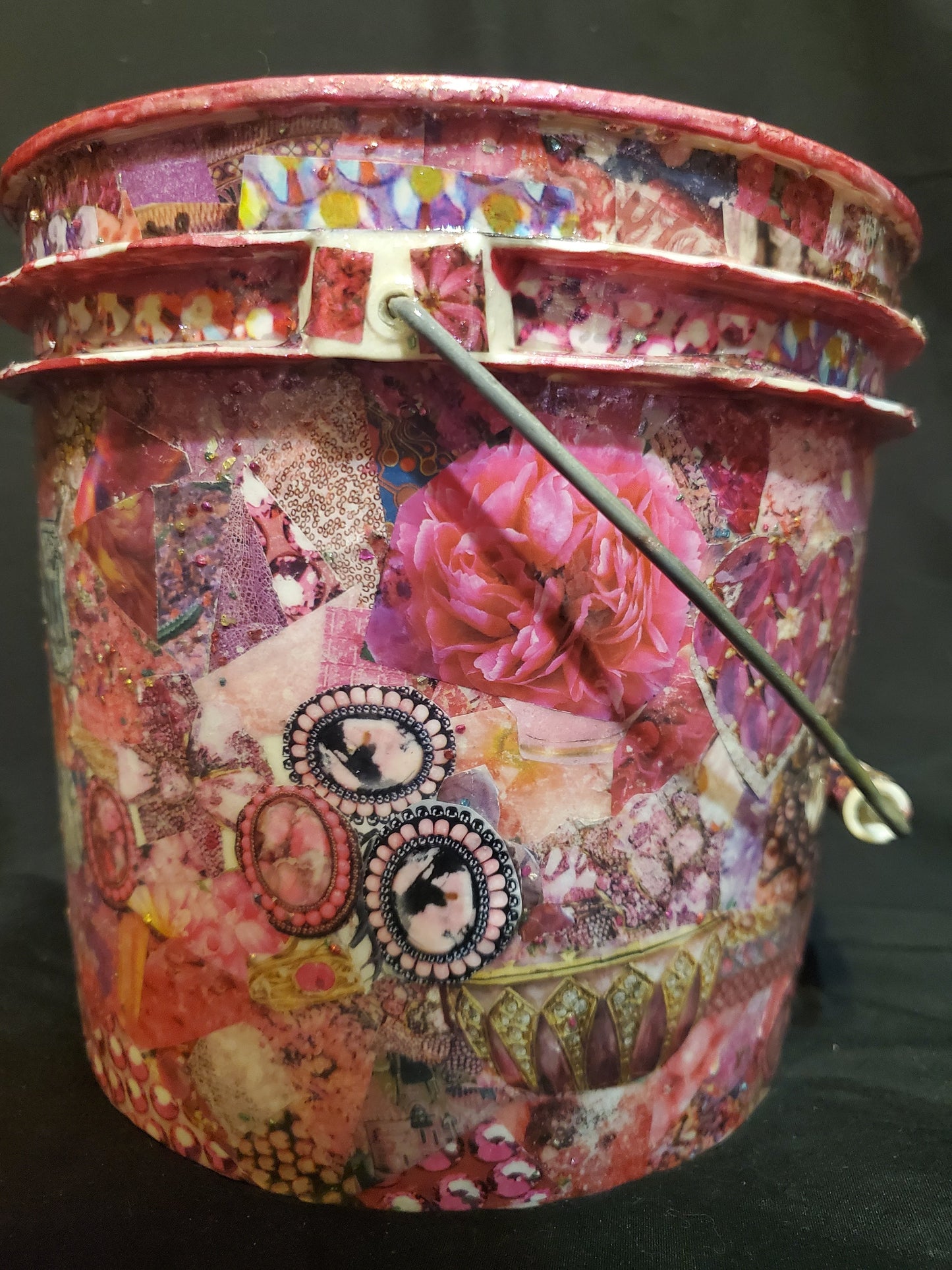 Hot Pink Gabage Pail Kitsch Mess