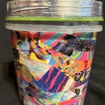 Upcycled Nutty Deluxe Sapphire Pond Pinky Pond Powder Promise Container of Luck