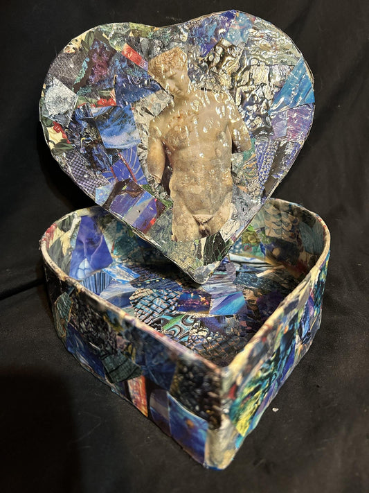 Wannabe In David Invalid Stationary Roman Goddess Porcelain Decoupage Box