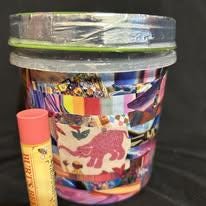 Upcycled Nutty Deluxe Sapphire Pond Pinky Pond Powder Promise Container of Luck