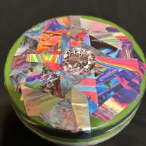 Upcycled Nutty Deluxe Sapphire Pond Pinky Pond Powder Promise Container of Luck